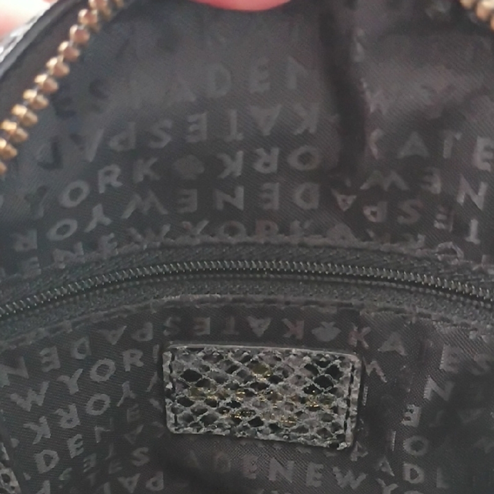 Kate Spade Gray Snake Print Mini Mira Parliament Satchel *NWOT* - Picture 8 of 11